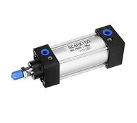 Jiawu Cylindre Pneumatique à Air Double Effet SC40, Alésage de 40 Mm en Alliage d'aluminium, Composants Pneumatiques Standard pour l'automatisation Industrielle - Course en Option 25-200 Mm,