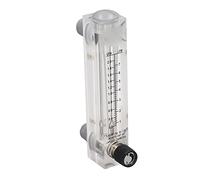 Jiawu Débitmètre de Type Panneau 0,2-2 GPM, Testeur de Débitmètre de Liquide Acrylique pour la Mesure et le Contrôle du Débit d'eau, Précision de 4%, Interface Filetée Mâle 1/2", Taille Compacte,