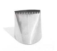 Jiawu Douille de Décoration de Gâteau, Acier Inoxydable 304, Double Face | Embout de douille de cuisson, bouche de fleur plate dentelée, conception rotative, pour débutants, anniversaires, mariages,
