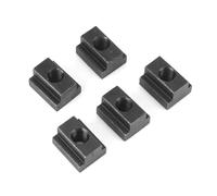 Jiawu Écrou à Fente en T M10, Bloc d'écrou Coulissant en T pour Extrusion d'aluminium, 45 Oxyde Noir en Acier sous-dimensionné, écrous à Fente de Table de Serrage Trempés pour Connexion de (M8)