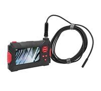 Jiawu Endoscope Industriel à Double Objectif de 8 Mm, écran LCD 4,3 Pouces 1080P, Caméra d'inspection à 9 Lumières LED avec écran divisé pour l'inspection des Pipelines, la Maintenance Automobile