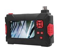 Jiawu Endoscope Industriel à Double Objectif de 8 Mm, écran LCD 4,3 Pouces 1080P, Caméra d'inspection à 9 Lumières LED avec écran divisé pour l'inspection des Pipelines, la Maintenance Automobile