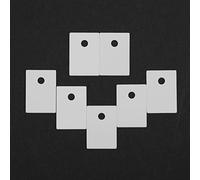 Jiawu Feuille Isolante en Céramique d'alumine 100 Pièces, Trou de 3,2 Mm TO-220 Tampon de Refroidissement pour Transistor MOS IGBT, conductivité Thermique 28 W/m.k Isolation 15 Kv/mm, Résistant à