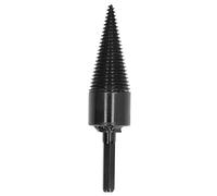 Jiawu Foret à Bois de Chauffage pour Fendeuse de Bûches, Cône en Acier au Carbone, Outil de Perçage à Tige Hexagonale, Rainure Antidérapante de 140 Mm, élimination Rapide des Copeaux pour Perceuse
