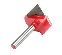 Jiawu Fraise à Bois en Acier au Tungstène, Mèche de Nettoyage de Fond, Tige de 6 Mm, Mèche de Sculpture CNC pour Rainurer le Bois MDF PVC, Bord de Coupe Incisif pour une efficacité et une qualité