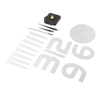 Jiawu Horloge Murale Miroir Adhésive, 60cm, pour Salon (Silver)