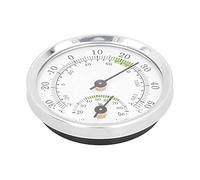 Jiawu Hygromètre à Cadran, Lectures Claires de Haute Précision, Compteur d'humidité de la Température, Hygromètre Compact avec Cadran en Plastique Transparent pour Serres, Incubateurs, Caves à