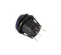 Jiawu Interrupteur à Bascule Rond LED 12V, 3 Broches SPST, Bleu, Montage | Commande à bascule lumineuse, source d\'alimentation 12 V , pour éclairage extérieur intérieur de bateau de voiture, fente