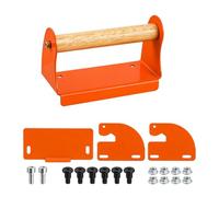 Jiawu Kit de Poignée et de Charnière pour Plaque Chauffante Blackstone 28 | Pince, Accessoire de Plaque de Cuisson en Acier, Ensemble de Charnières de Couvercle de Gril Transformant le Couvercle Dur