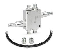 Jiawu Kit de Valve de Coussin pour Mini Pelle, Valves Tampons de Moteur Hydraulique Pivotant pour Systèmes de Tuyaux Hydrauliques de 1/4" et fileté M14 X 1,5 pour Petites Pelles