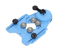 Jiawu Localisateur de Guide de Perçage de Trous de Carrelage avec Ventouse, Gabarit de Guidage de Scie Cloche de Foret Bleu pour Verre de Carrelage en Marbre, Roulement en Acier ABS Professionnel,