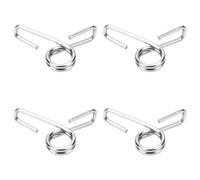 Jiawu Lot de 50 Clips de Poteau de Clôture en Fibre de Verre en Acier Inoxydable, Isolateurs de Clôture électrique, Clip de Poteau Rond pour Tiges Rondes de 3/8"