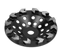 Jiawu Meule Boisseau Diamantée 10 Dents 180mm pour Béton Pierre | Meule diamantée de 180 mm avec corps en acier, arbre de 22,5 mm, pour meuleuse d\'angle, ciment de ponçage