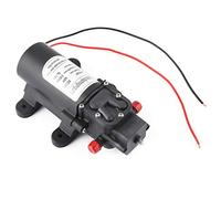 Jiawu Mini Pompe à Eau 24 V, Micro Pompe à Membrane Débit 60 W 5 L/M, de Transfert d'Eau électrique Portable avec Aspiration de 1,5 M, pour Pulvérisateur, Machine de Remplissage, Humidificateur