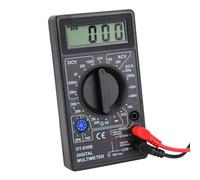 Jiawu Multimètre Numérique, écran LCD, Tension CA CC, Résistance, Testeur | Voltmètre ohmmètre portable, corps en caoutchouc plastique, protection automatique contre les surcharges, pour