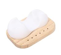 Jiawu Organisateur de Forets à Ongles, 6 Emplacements Universels, Doublure en Silicone Souple, Protection Douce, Base en Bois Robuste, Support de Foret à Ongles, Rangement d'outils à avec