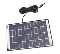 Jiawu Panneau Solaire 6 W 12 V, Silicium Polycristallin à Haute efficacité, Panneau Solaire de de Caméra DC5521 avec Support de Cadre pour Chargeur de d'éclairage Domestique Extérieur