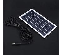 Jiawu Panneau Solaire en Polysilicium 2 W 5 V avec Interface CC pour Batterie 3,7 V, Lampe de Jardin Extérieure, Chargeur d'énergie Solaire Portable pour Appareils à Faible Consommation, Lampadaires,