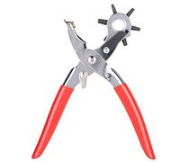 Jiawu Pince à Perforer pour Ceinture, 6 Tailles de Poinçon Rotatif 2-4,5mm,