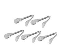 Jiawu Pinces Alimentaires en Acier Inoxydable, Pinces de Service Multifonctions pour Buffet, pour Barbecue, Pain, Steak, Salade, Outil de Cuisine Domestique, 5 Pièces (Grand (21,65x14,96x0,39 pouces))