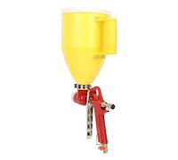 Jiawu Pistolet de Pulvérisation à Trémie d'air 3L 1/4 Pouces, Pulvérisateur de Peinture Murale, Outil de Décoration de la Maison, Buse de 4/6/8mm, Corps en Alliage Durable, alimenté par Air comprimé,