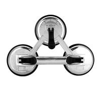 Jiawu Plaque en Alliage D'aluminium 3 Ventouses, élévateur de Verre, pour | Extracteur de ventouse robuste pour verre, carrelage, miroirs, capacité de 120 kg, extracteur de bosses pour voiture,