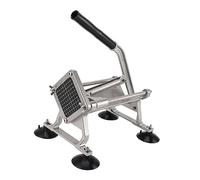 Jiawu pommes de Terre en Acier Inoxydable pour Frites, frites Manuel de 13 Mm pour Carottes et Oignons, Trancheuse à Légumes Robuste avec Base à Ventouse, Gadget de Cuisine Facile à Utiliser (je