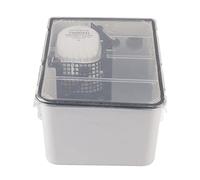 Jiawu Pompe de Puisard de Douche 12 V/24 V 750 GPH avec Interrupteur à Flotteur Automatique, Boîte de Vidange de Cale Multi-entrées pour Bateau, Yacht, Pompe électrique Submersible avec Filtre à (24V)