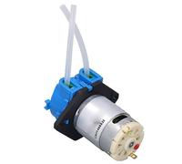 Jiawu Pompe Péristaltique 5 W Pompe Doseuse 24 V CC - Conception à Clipser, Démontage Facile, Compacte et Légère pour l'arrosage des Bonsaïs, le Transfert de Liquide et l'échantillonnage (24V)