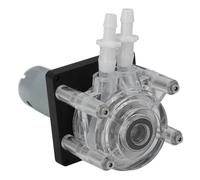 Jiawu Pompe Péristaltique Auto-amorçante, Moteur de Réduction Cc Tout Métal, Moteur de Dosage à Haut Débit 3000 ML/min DC24V pour Machine à Sirop de Boisson