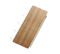 Jiawu Porte-clés en Bois Organisateur de Courrier 5 Crochets sans Perçage Porte-clés Mural étagère de Rangement pour Entrée Couloir Décoratif pour Mur (Couleur du bois)