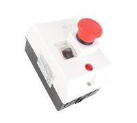 Jiawu Protecteur de Moteur, Disjoncteur de Moteur de Protection contre les Surcharges de Court-circuit 6-10A 230-690V, Protecteur de étanche IP55 avec Bouton d'arrêt d'urgence et Lampe de