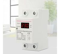 Jiawu Protecteur de Surtension, Protecteur de sous-Tension à Récupération Automatique 230 V 40 A, Dispositif de Protection de Tension avec Reconnexion Automatique en 1 Minute pour la Protection des