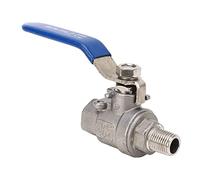 Jiawu Robinet à Tournant Sphérique NPT 1/4" à Filetage Mâle Femelle, Robinet à Tournant Sphérique en Acier Inoxydable 304 pour Eau, Pétrole, Gaz, Haute Pression 1000 WOG, Arrêt Quart de Tour à 90