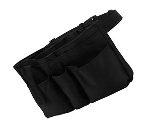 Jiawu Sac Banane Multi-Poches pour Serveur, Pochette Réglable pour Outils, Sac Banane Robuste au Point de Croix avec Anneau en D et Poche pour Téléphone à Boucle à Crochet