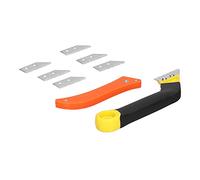 Jiawu Scie à Main Coudée pour Coulis, Lame de 1 Mm d'épaisseur pour Enlever les Vieux Coulis, Scie à Main pour le Nettoyage des Joints de Carrelage, Outil de Joint de Carrelage avec 2 Couteaux à