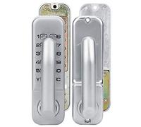 Jiawu Serrure à Combinaison Mécanique, Serrure de Porte de Bureau étanche, à Mot de Passe Codée en Alliage de Zinc pour la sécurité des Portes Intérieure et Extérieure, Code à 1-11 Chiffres, Entrée