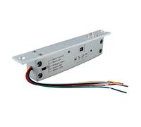 Jiawu Serrure à Pêne électrique 12 V avec Affichage LED temporisé, Serrure à Pêne Dormant étroit à 5 Lignes pour Contrôle d'accès de Porte d'entrée, Gâche de Porte électrique DC pour Système de