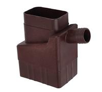 Jiawu Système de Collecte d'eau de Pluie, Kit de Déviateur de Bec de Descente Résistant aux UV pour Gouttières Standard de 2 X 3 Pouces, Connecteur de Déviateur d'eau de Pluie avec Tuyau de 4