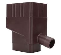 Jiawu Système de Collecte d'eau de Pluie Kit de Déviateur de Pluie pour Bec de Descente, Raccord de Gouttière Standard Universel de 3,7 X 2,7 Pouces, Tuyau de 40 Pouces Marron foncé, Accessoire de