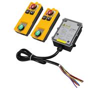 Jiawu Télécommande Industrielle sans Fil étanche pour Grues de Pont, IP68, Portée de 100 M, Télécommande de Grue à 2 Boutons, Coque ABS (AC 380V)