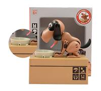 Jiawu Tirelire en Forme de Chien Mignon pour Enfants, Tirelire en Forme de Chiot de Dessin animé, Boîte d'économie d'argent, économiseur de Pièces Décoratif en Résine Synthétique pour Cadeaux (#2)