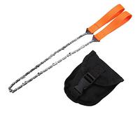 Jiawu Tronçonneuse de Survie, Tronçonneuse d'urgence Légère et Portable en Matériau de qualité Supérieure, de Camping avec Sac pour Randonneurs, Campeurs, Routards, Pêcheurs