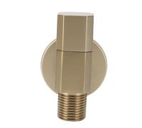 Jiawu Vanne d'arrêt d'angle, Vanne 'arrêt 'interface G1/2 en Laiton Robuste, de Sortie Universelle avec Couvercle Décoratif pour Systèmes 'eau Chaude et Froide de Salle de Bains de Toilettes