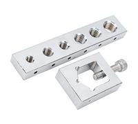Jiawu VS559 Gabarit de Perçage pour Boulons et écrous, Jeu de Guides de Perçage pour Fil de sécurité, Métal de Haute dureté, Gabarit de Transversal Précis pour Fil de Verrouillage M6 M8 M10 M12,