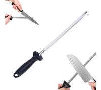 JiaYuan Fusil à Aiguiser Diamant,Fusil a aiguiser,Fusil diamant | Fusil À Aiguiser De Couteaux En Acier,Affuteur De Couteaux Avec Trous De Suspension,Pour Couteau de Cuisine,Chasseur ou Bâton