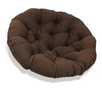 JIcloun 180cm Coussin pour Loveuse Fauteuil Rond Impermeable Coussin Salon de Jardin Exterieur Coussin Fauteuil Papasan Coussin Chaise Ronde Rotin Coussin Balcon, Terrasse - Marron Foncé