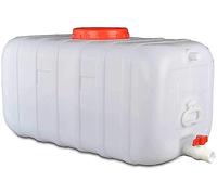 JIESOO Rain Barrels Réservoir d'eau d'extérieur Conteneur de stockage épais portable rectangulaire Ménage (25 L)
