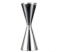 Jigger en acier inoxydable - 30/45 ml - Double verre doseur - Graduation intérieure - Doseur pour boissons mixtes - Fête - Maison (45/60 ml)