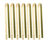 JIHUOO Lot de 20 petites pinces à salade en bois de 15 cm - Pinces de cuisine en bois - Pinces de service pour buffet - Pinces à fruits pour pain et toast